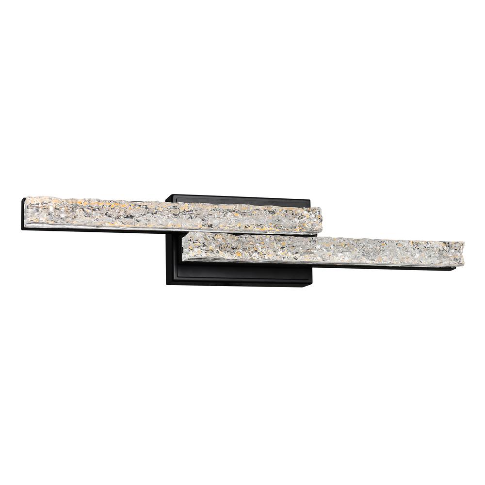 Stagger Integrated LED Black Vanity Light. Picture 9