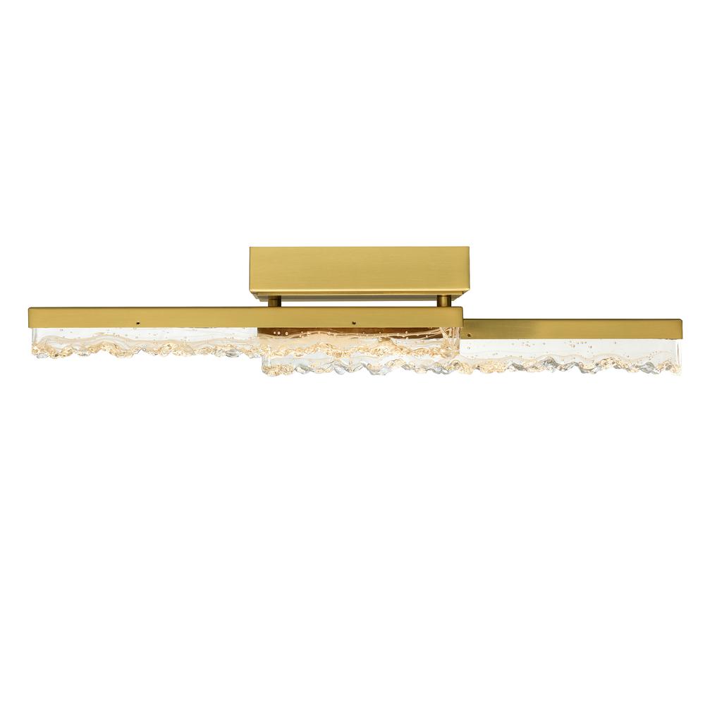 Stagger Integrated LED Brass Vanity Light. Picture 2