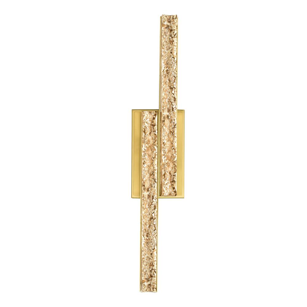 Stagger Integrated LED Brass Vanity Light. Picture 5