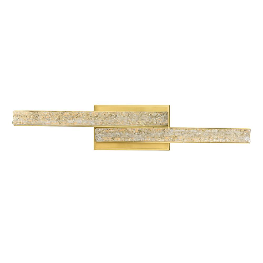 Stagger Integrated LED Brass Vanity Light. Picture 7