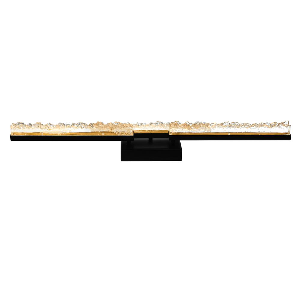 Stagger Integrated LED Black Vanity Light. Picture 2