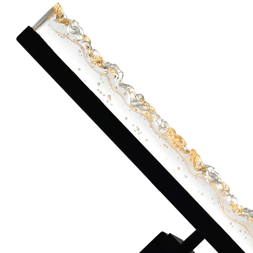 Stagger Integrated LED Black Vanity Light. Picture 4