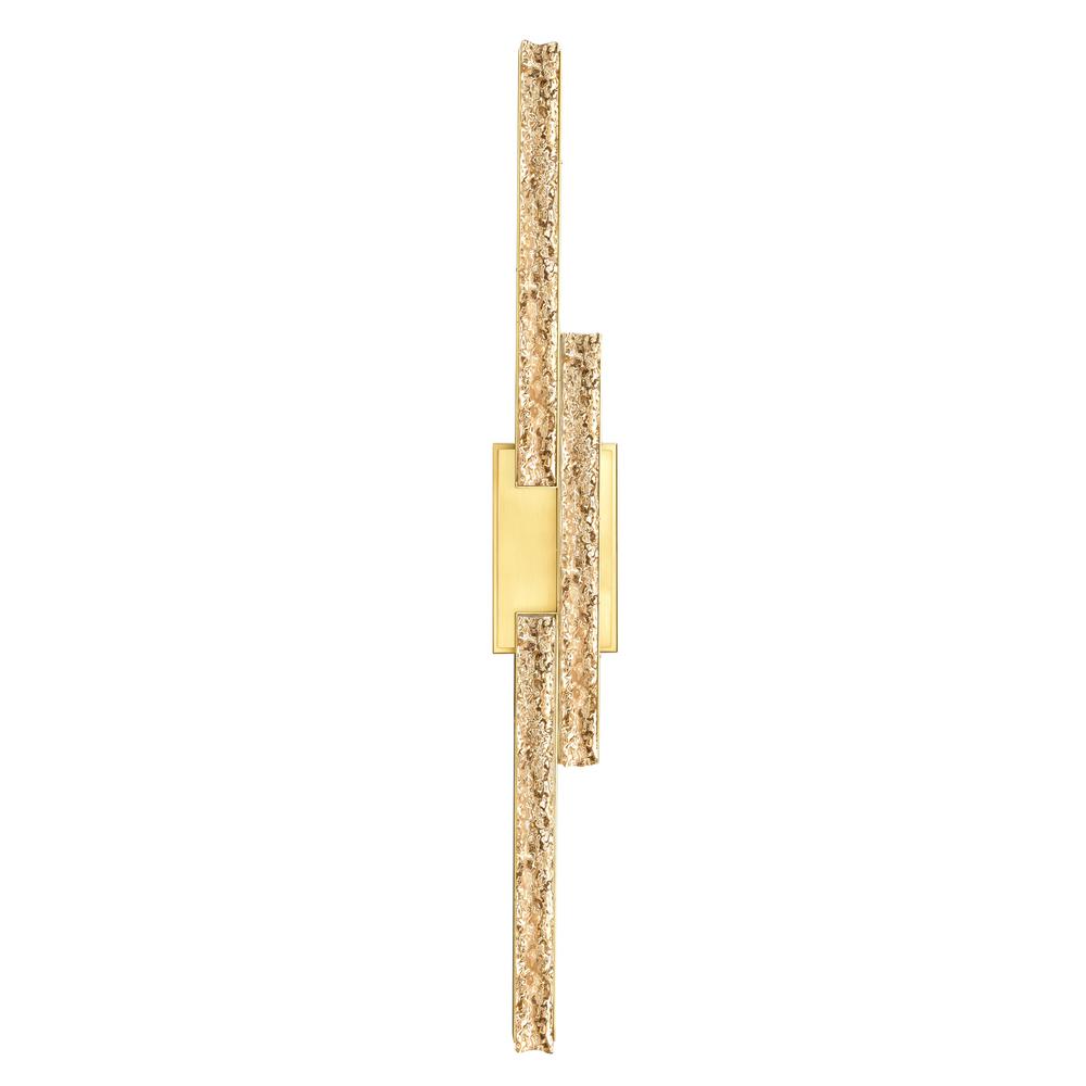 Stagger Integrated LED Brass Vanity Light. Picture 5