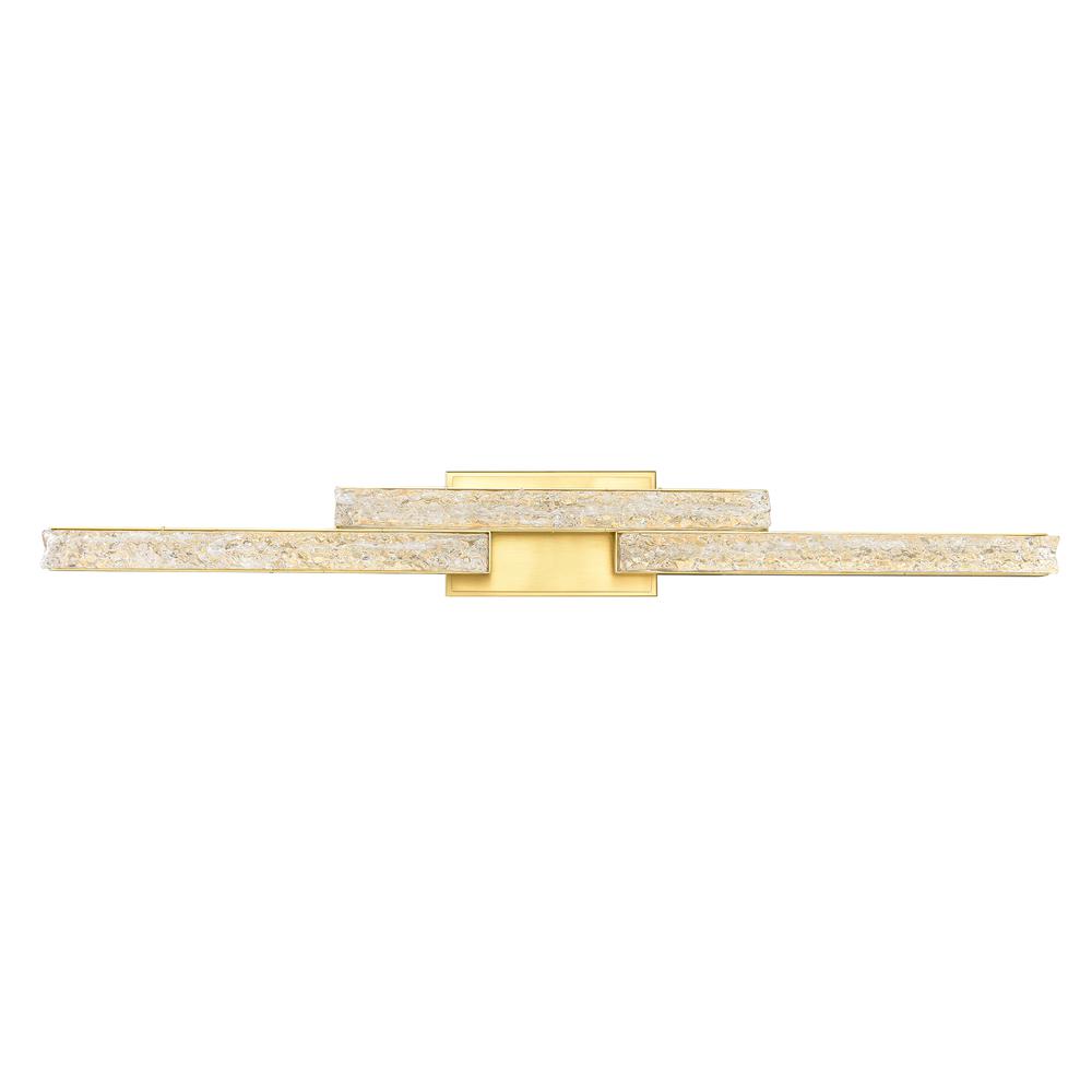 Stagger Integrated LED Brass Vanity Light. Picture 7