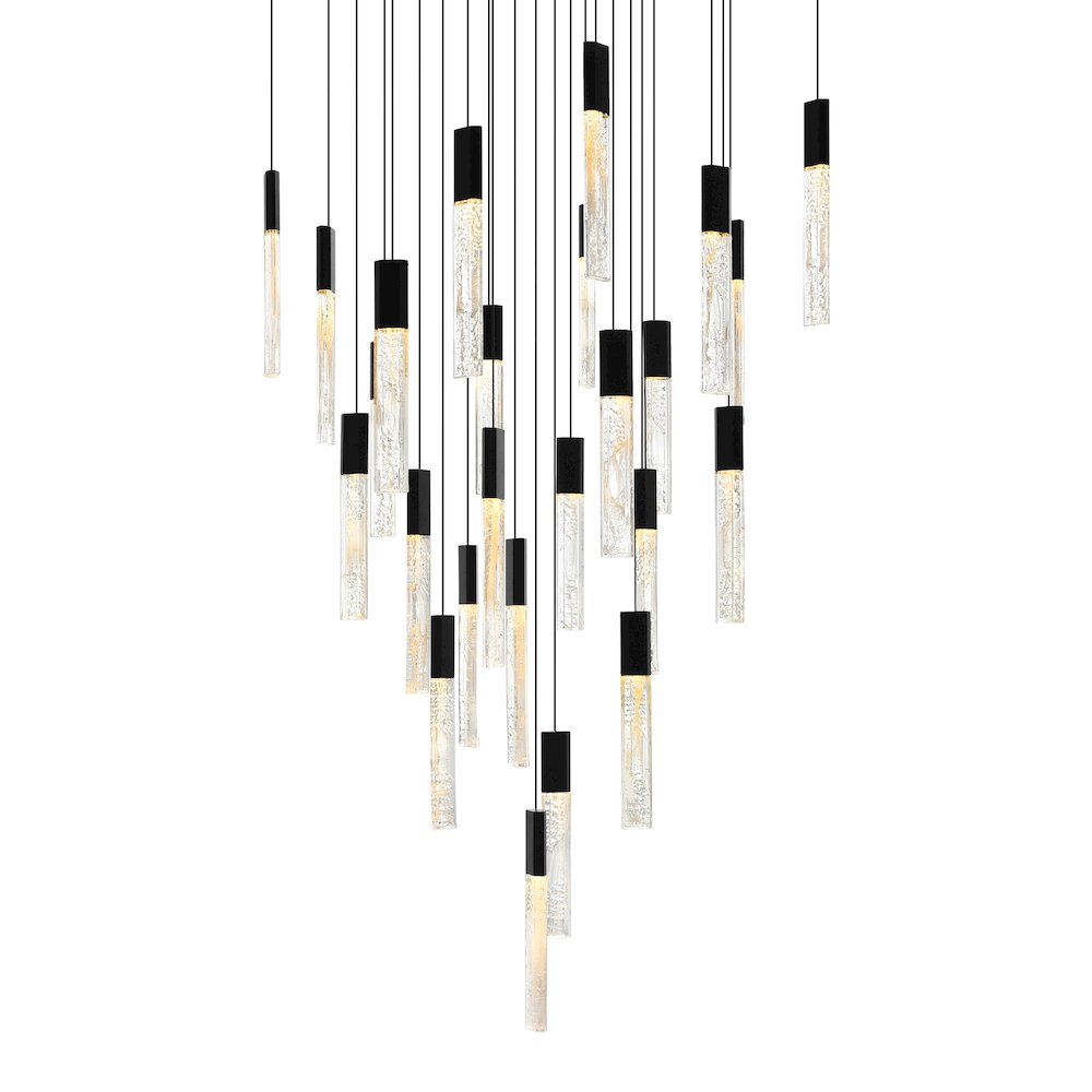 Greta Integrated LED Black Chandelier. Picture 2