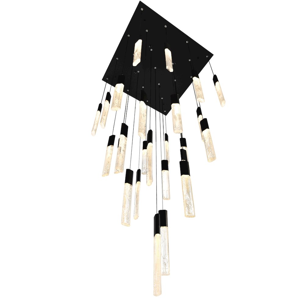 Greta Integrated LED Black Chandelier. Picture 3