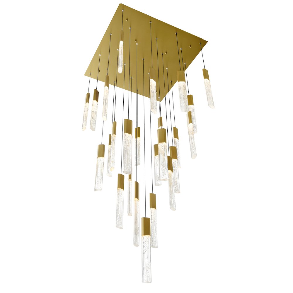 Greta Integrated LED Brass Chandelier. Picture 3