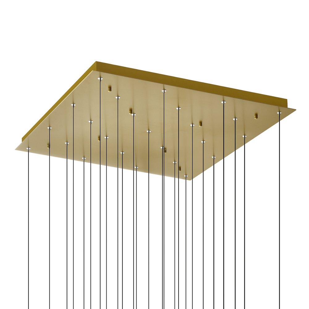 Greta Integrated LED Brass Chandelier. Picture 5