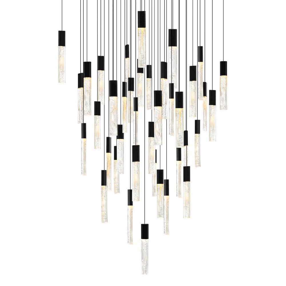 Greta Integrated LED Black Chandelier. Picture 2