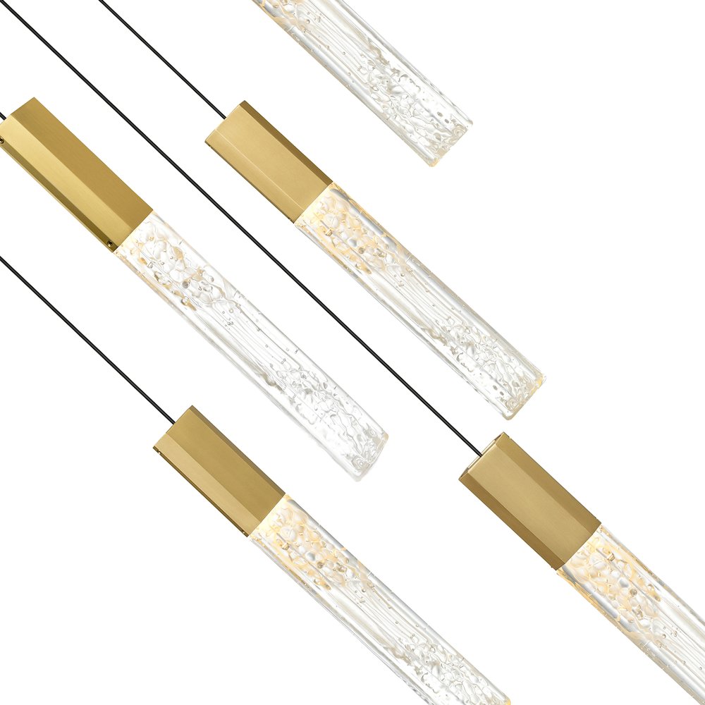 Greta Integrated LED Brass Chandelier. Picture 3
