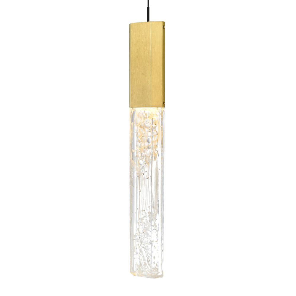 Greta Integrated LED Brass Chandelier. Picture 4