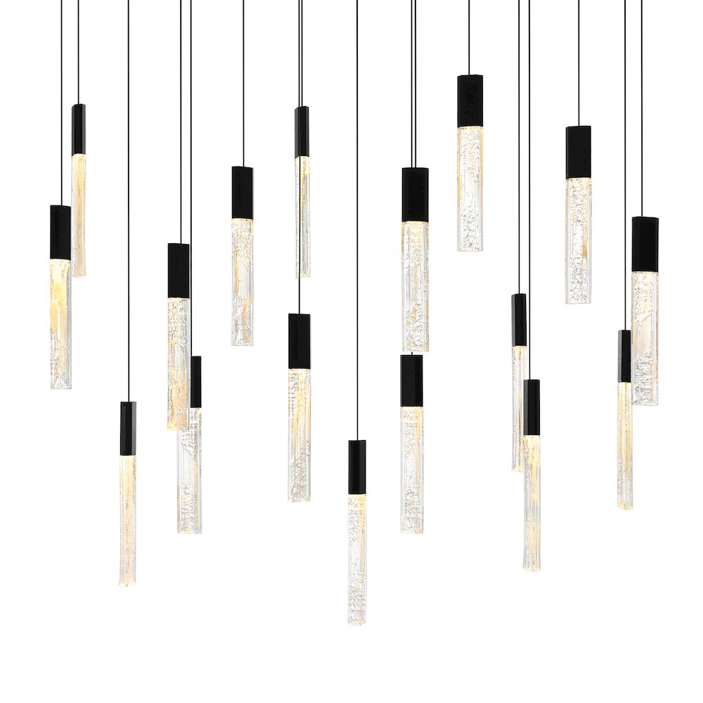 Greta Integrated LED Black Chandelier. Picture 2