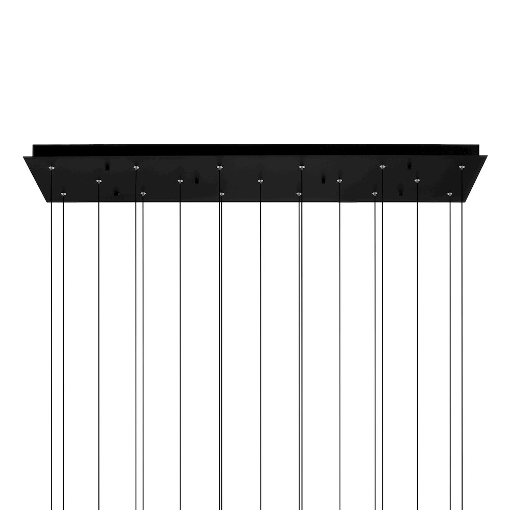 Greta Integrated LED Black Chandelier. Picture 3