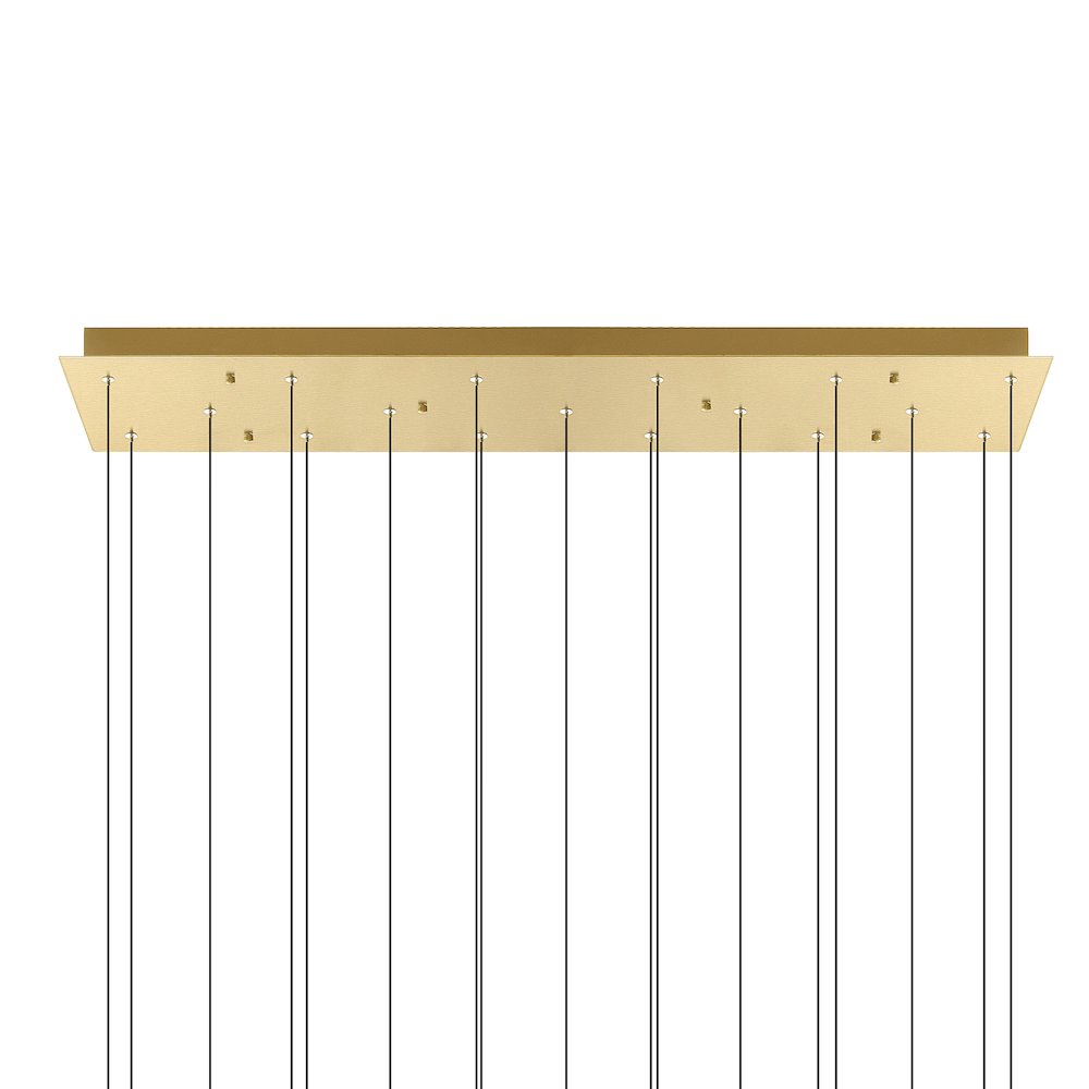 Greta Integrated LED Brass Chandelier. Picture 5