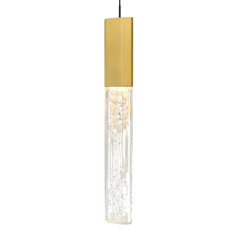 Greta Integrated LED Brass Mini Pendant. Picture 2