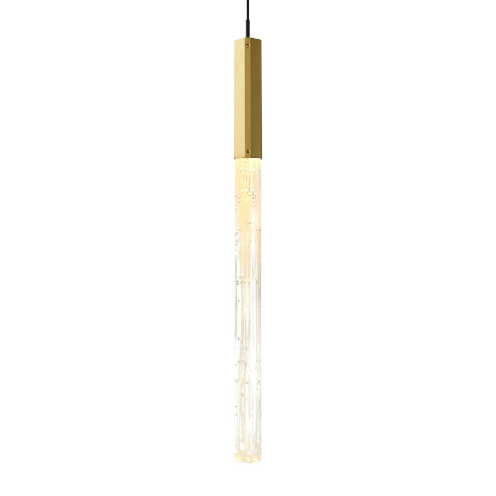 Greta Integrated LED Brass Mini Pendant. Picture 3