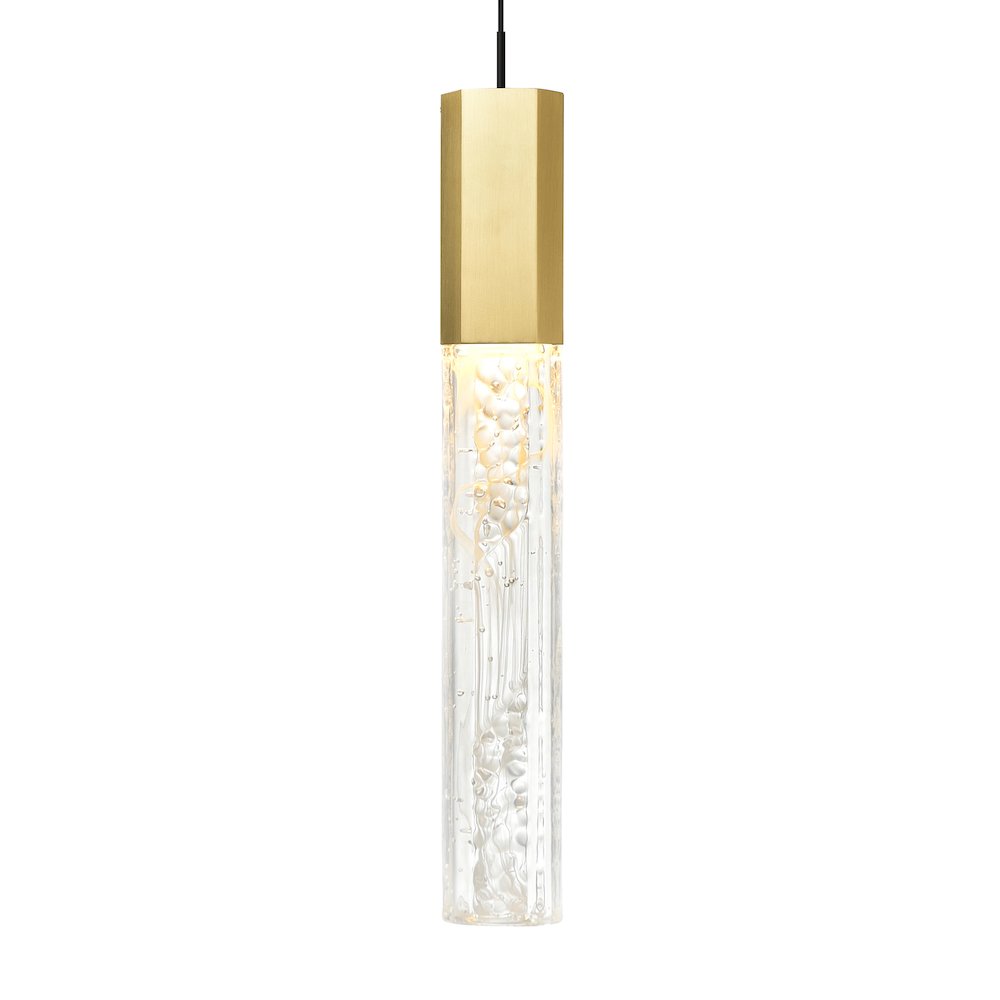 Greta Integrated LED Brass Mini Pendant. Picture 4