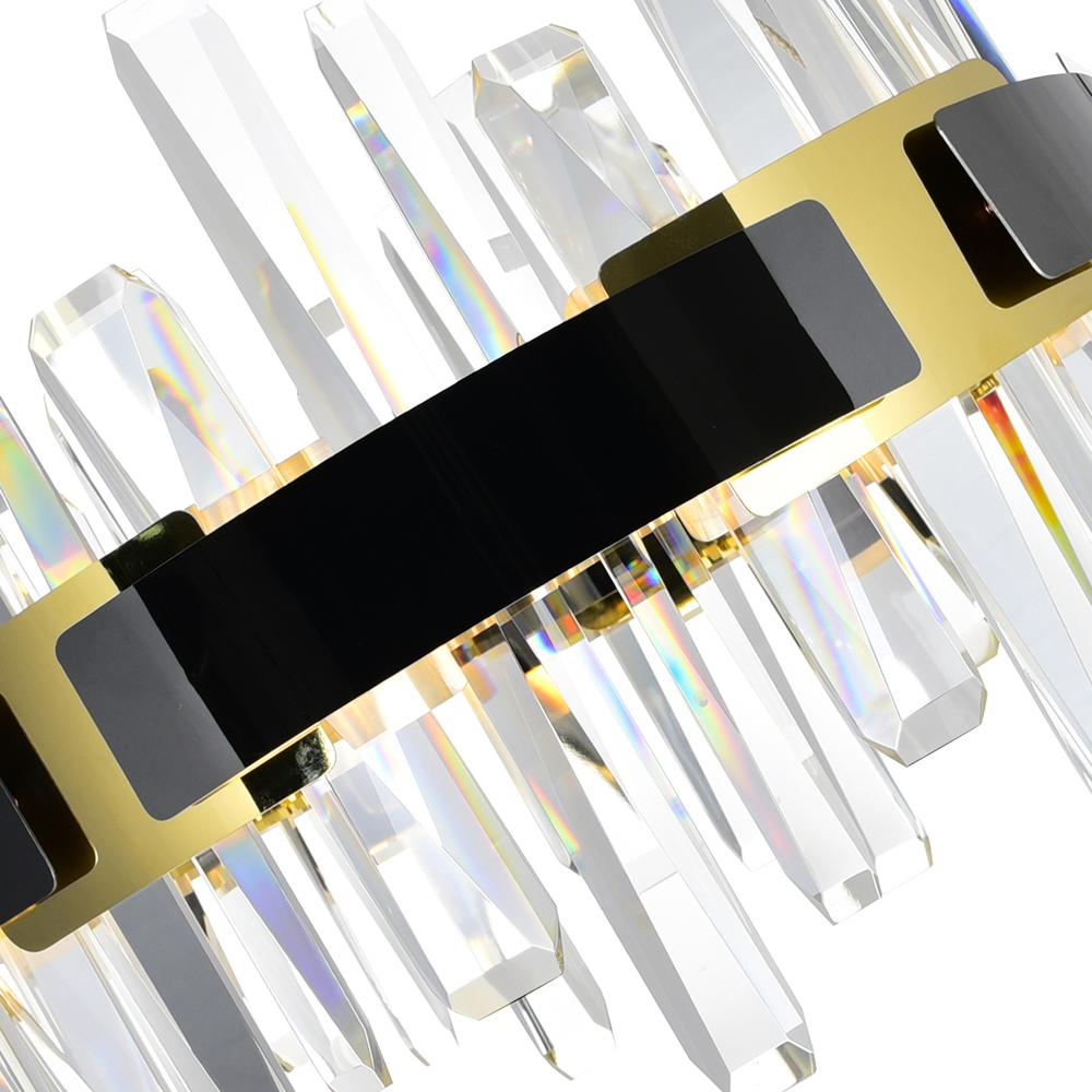 Aya LED Integrated Pearl Black Chandelier. Picture 5