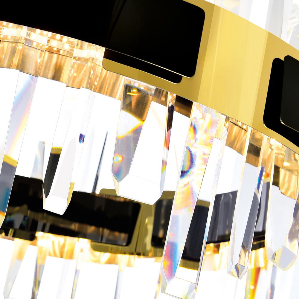 Aya LED Integrated Pearl Black Chandelier. Picture 6