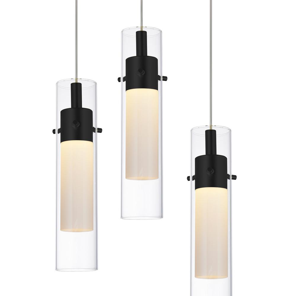 Olinda LED Integrated Black Chandelier. Picture 3