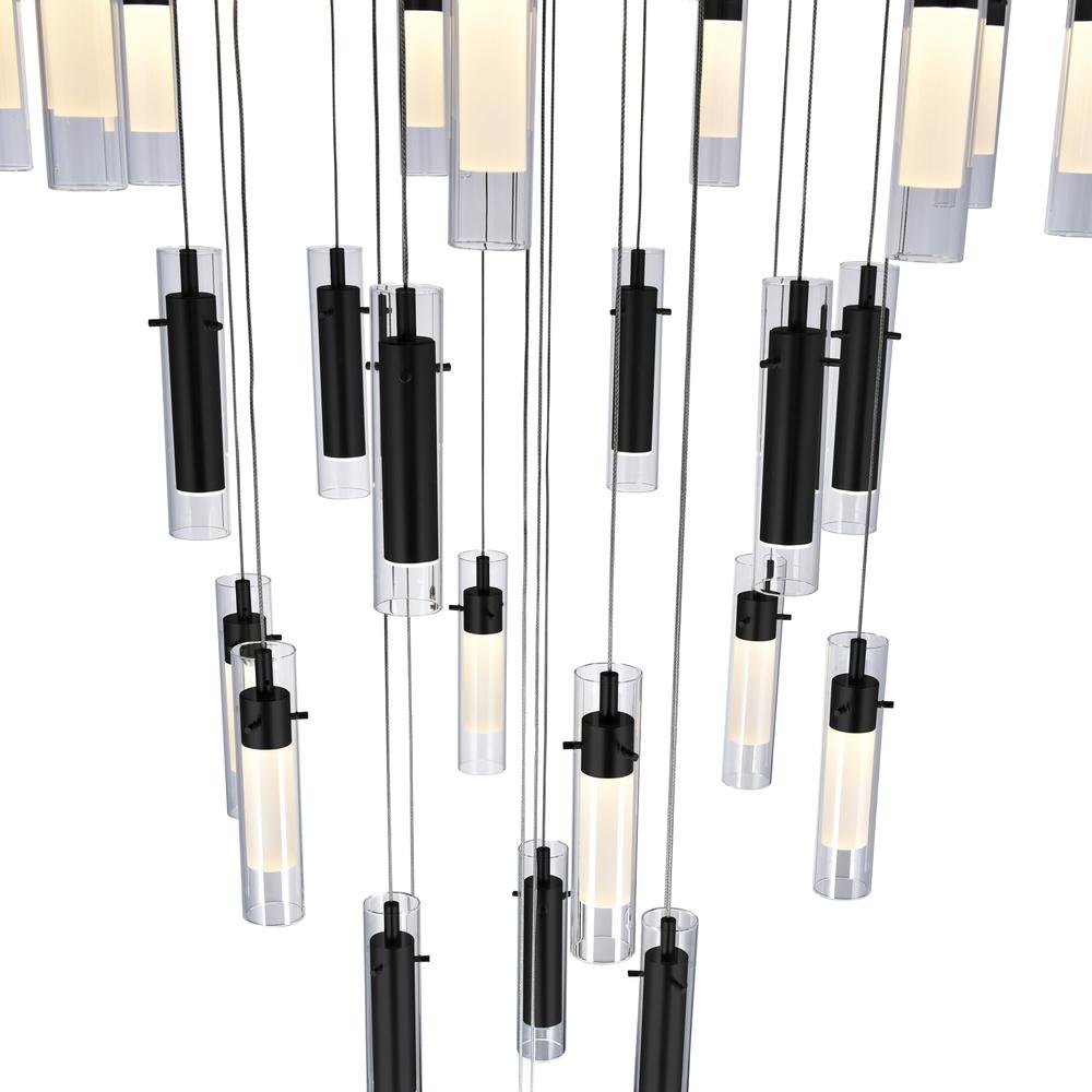 Olinda LED Integrated Black Chandelier. Picture 4