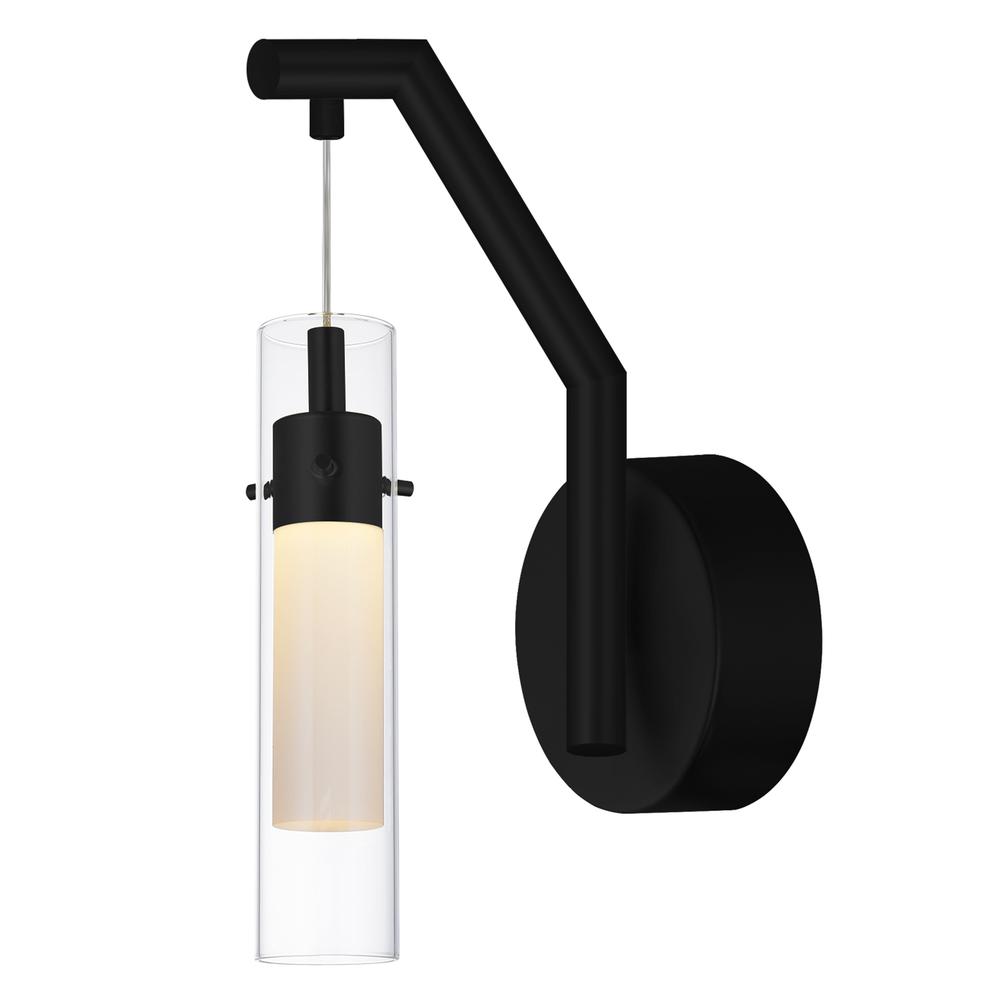 Olinda LED Integrated Black Wall Light. Picture 1