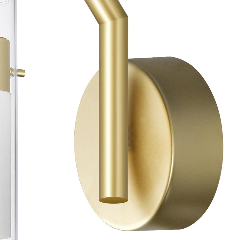 Olinda LED Integrated Satin Gold Wall Light. Picture 3
