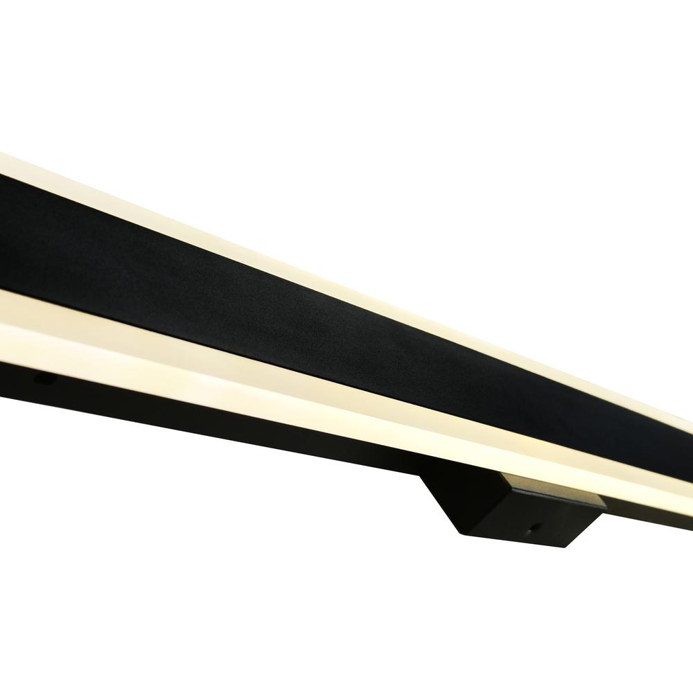 Malibu LED Integrated Black Outdoor Wall Light. Picture 3