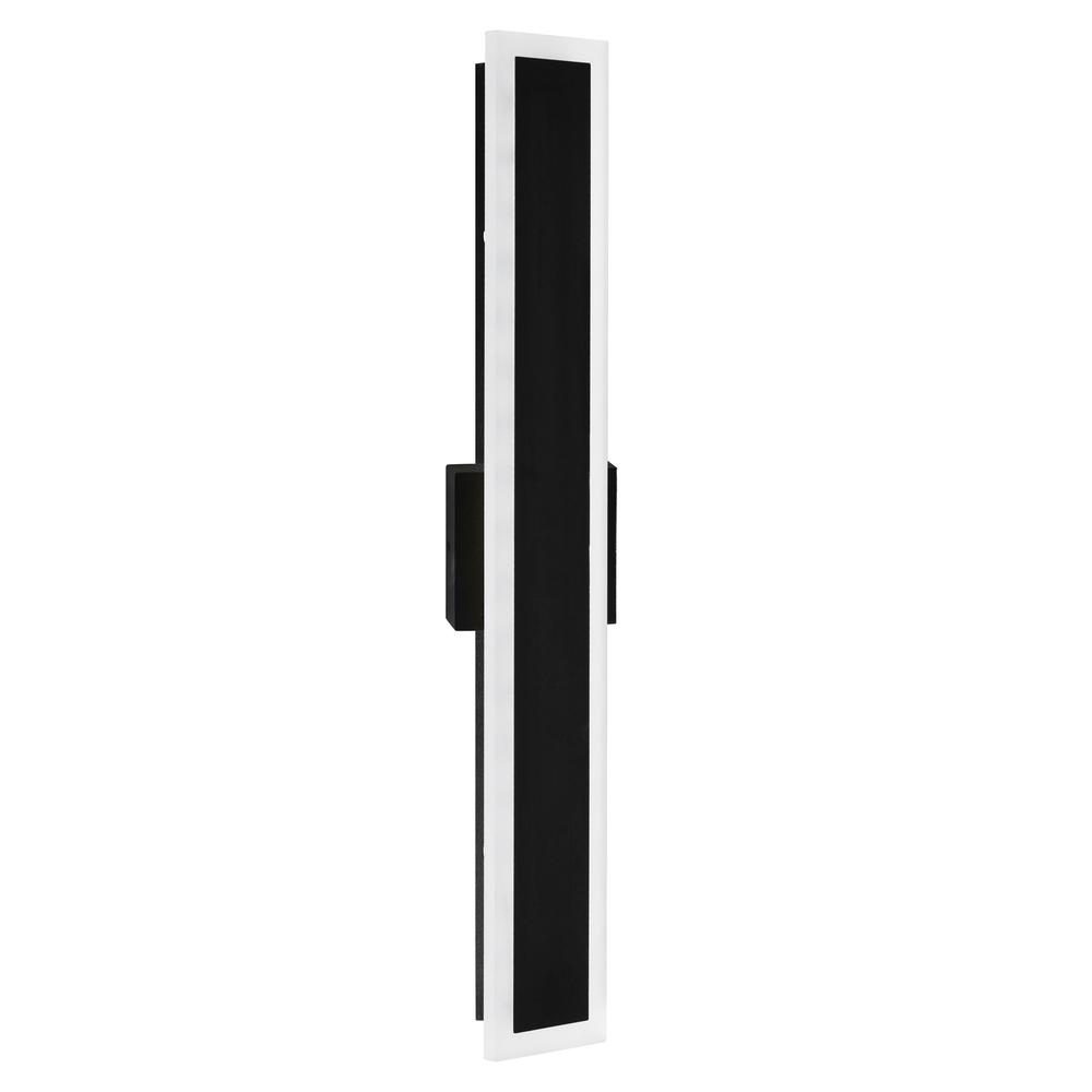 Malibu LED Integrated Black Outdoor Wall Light. Picture 5