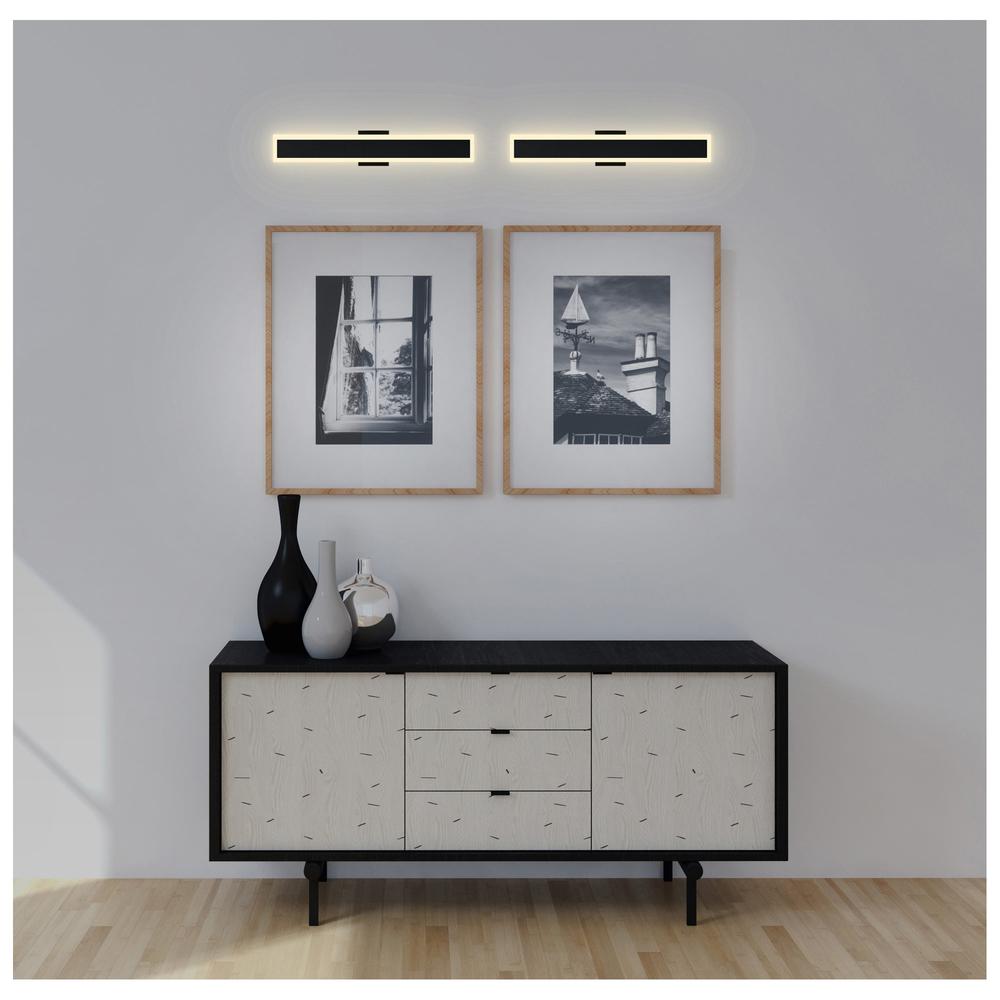 Malibu LED Integrated Black Outdoor Wall Light. Picture 6