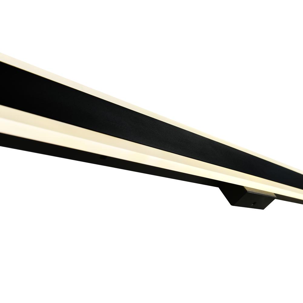 Malibu LED Integrated Black Outdoor Wall Light. Picture 3
