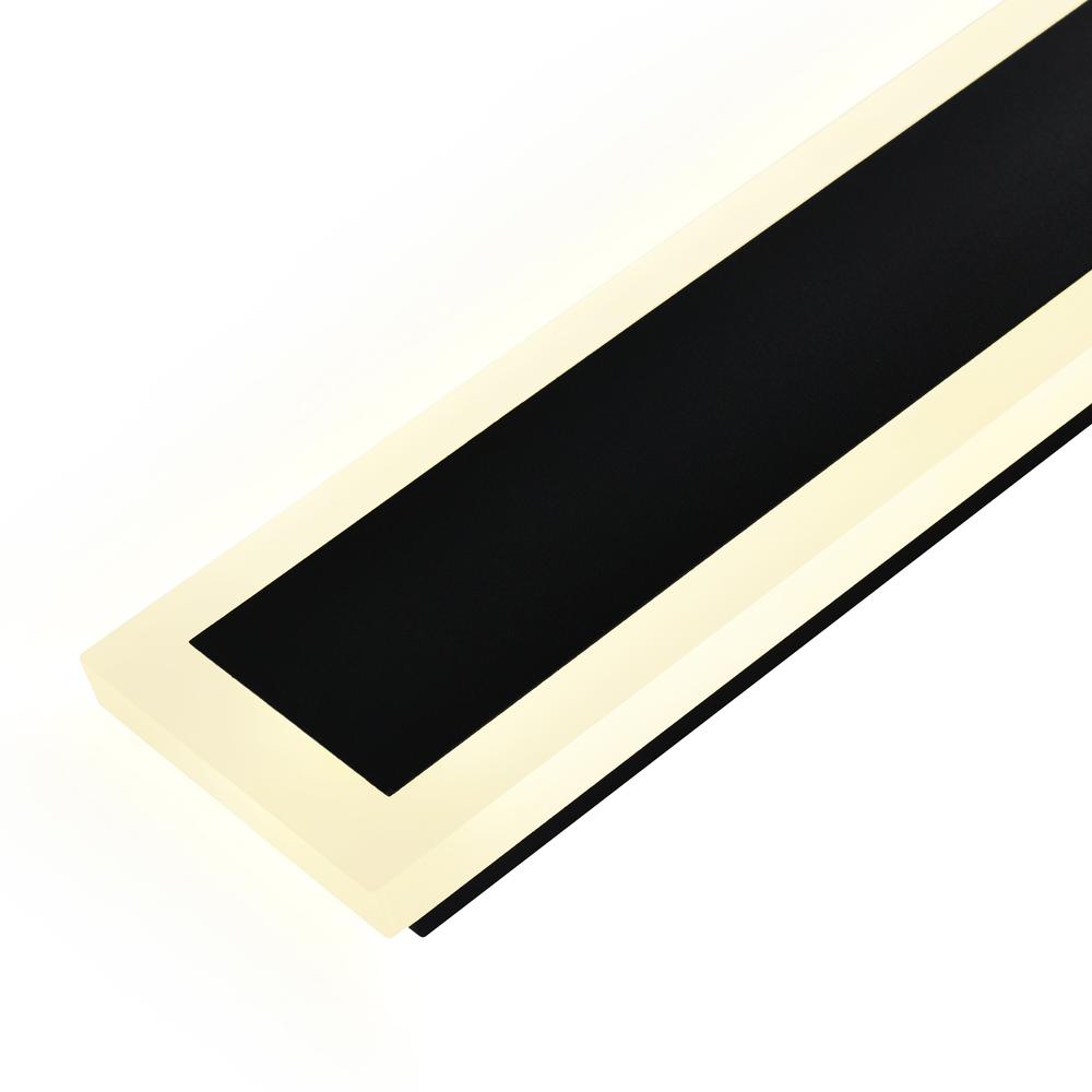 Malibu LED Integrated Black Outdoor Wall Light. Picture 4