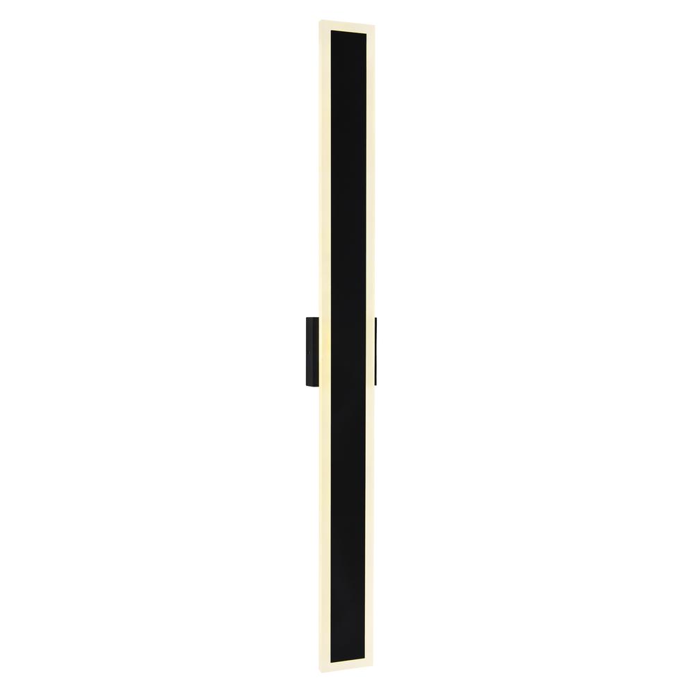 Malibu LED Integrated Black Outdoor Wall Light. Picture 1