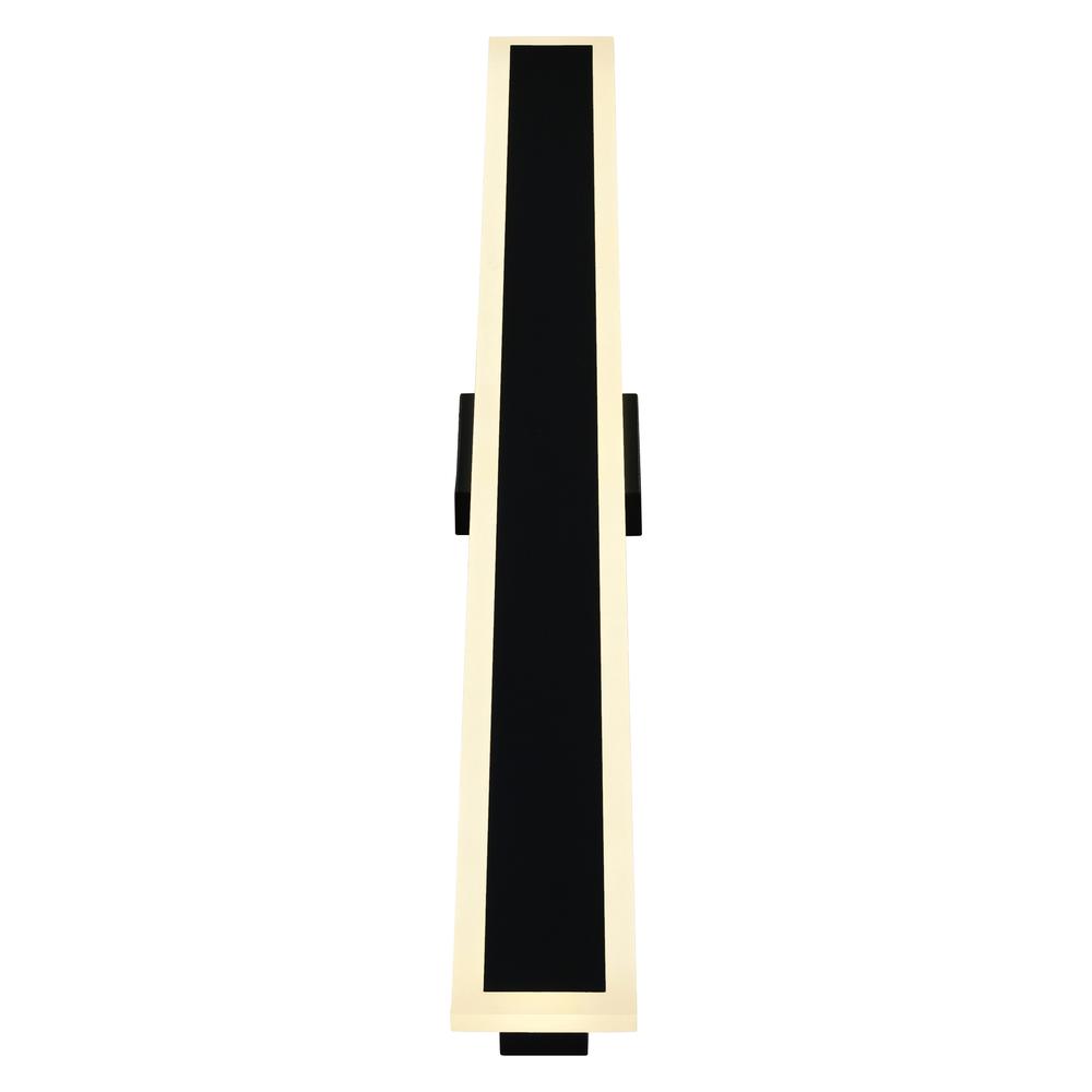 Malibu LED Integrated Black Outdoor Wall Light. Picture 2