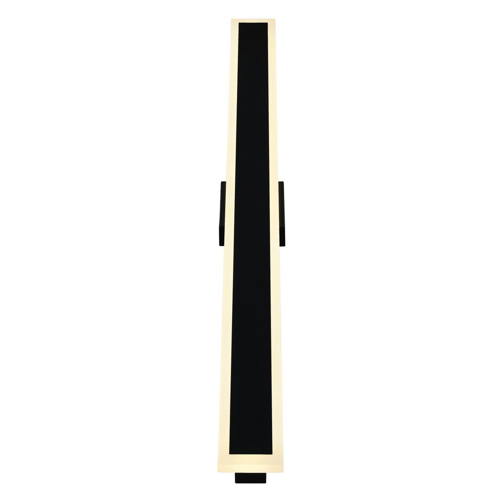 Malibu LED Integrated Black Outdoor Wall Light. Picture 3