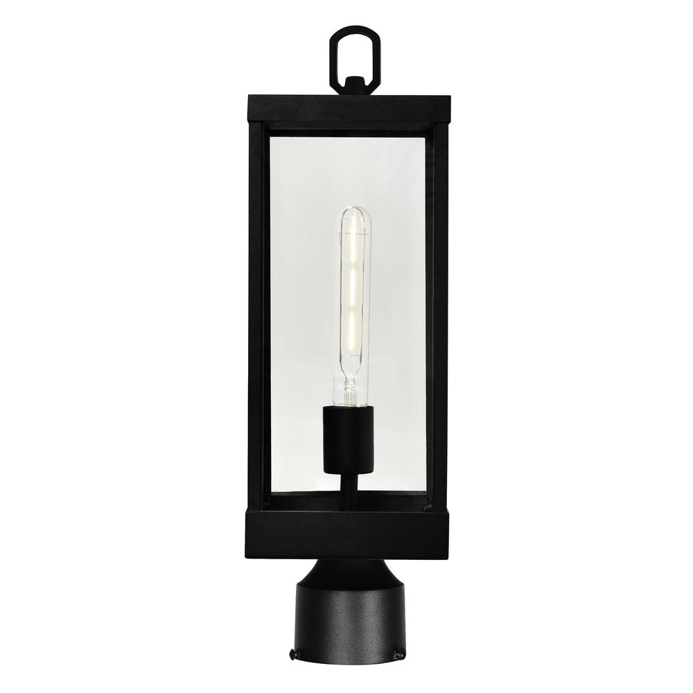 Windsor 1 Light Black Outdoor Lantern Head. Picture 2