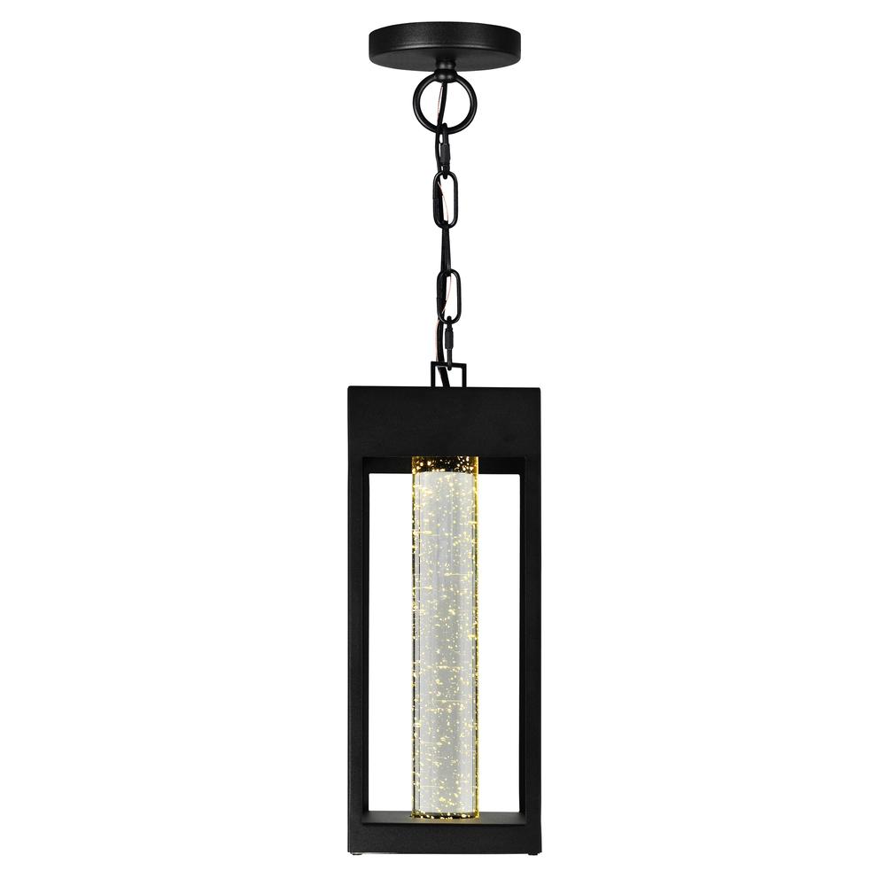 Rochester LED Integrated Black Outdoor Ceiling Light. Picture 3