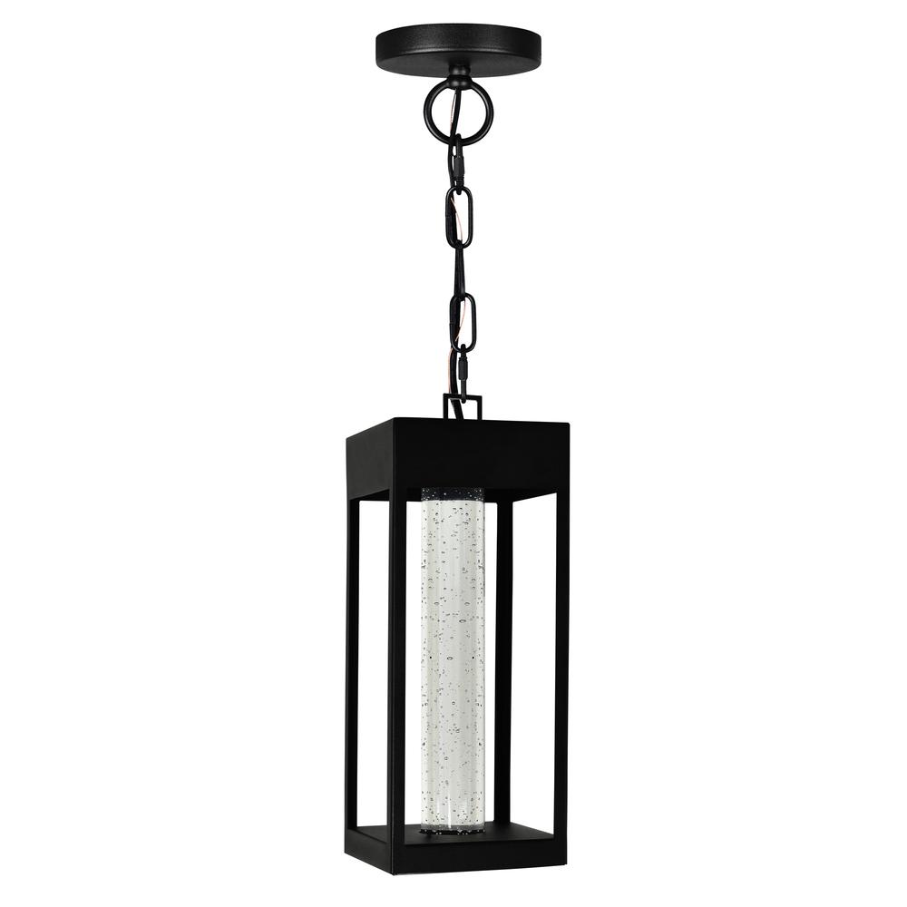 Rochester LED Integrated Black Outdoor Ceiling Light. Picture 5