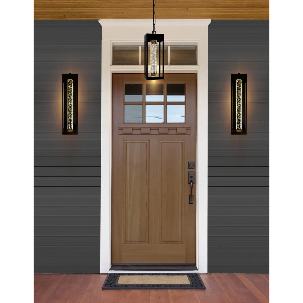 Rochester LED Integrated Black Outdoor Wall Light. Picture 6