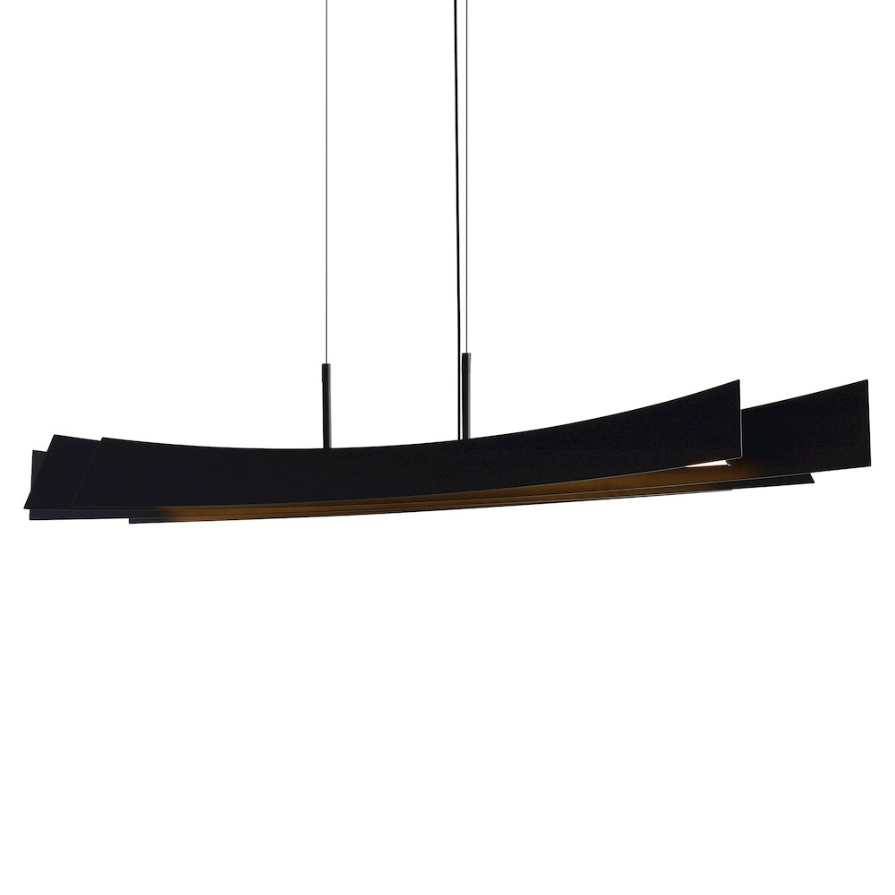 Candora Integrated LED Black Island/Pool Table Light. Picture 4