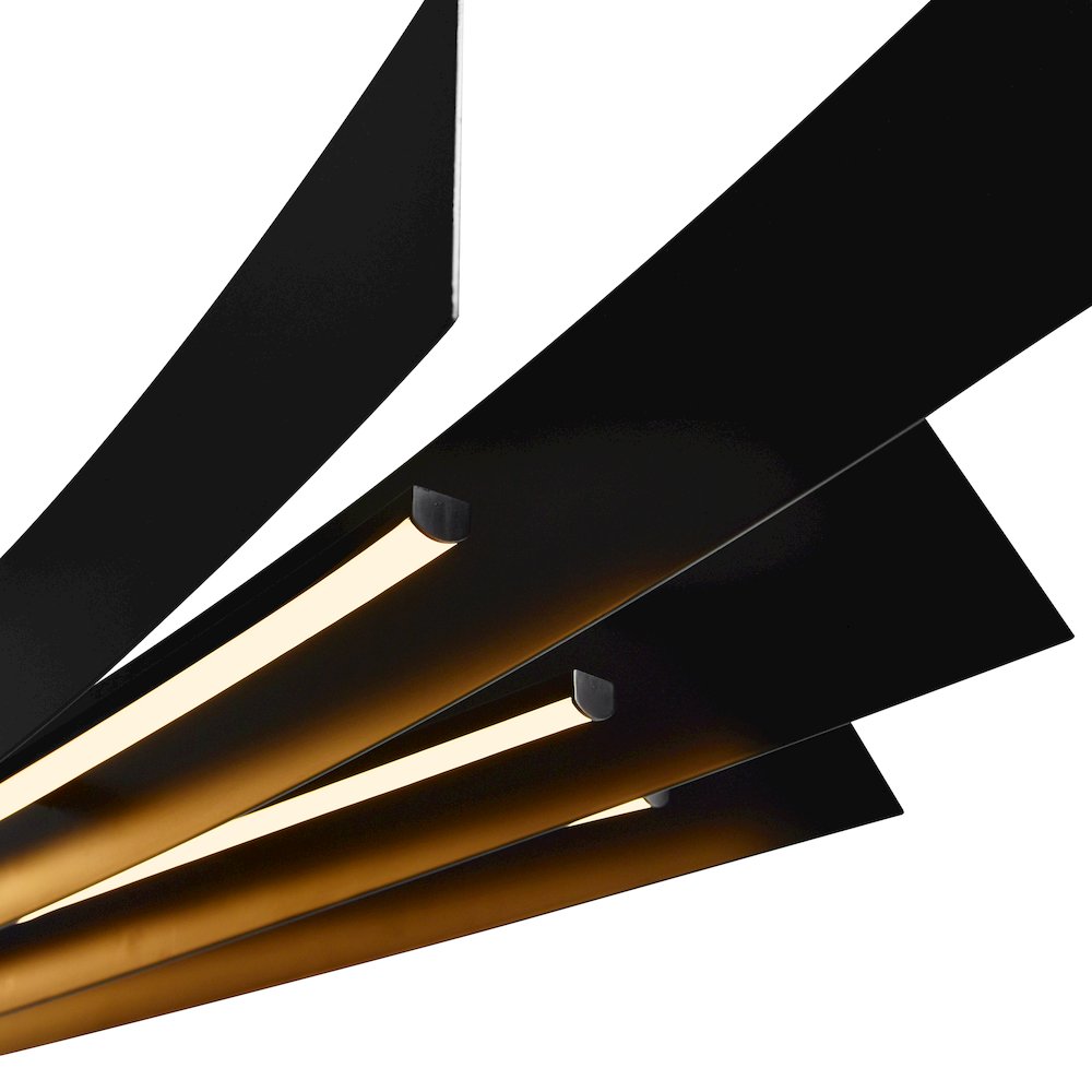 Candora Integrated LED Black Island/Pool Table Light. Picture 5