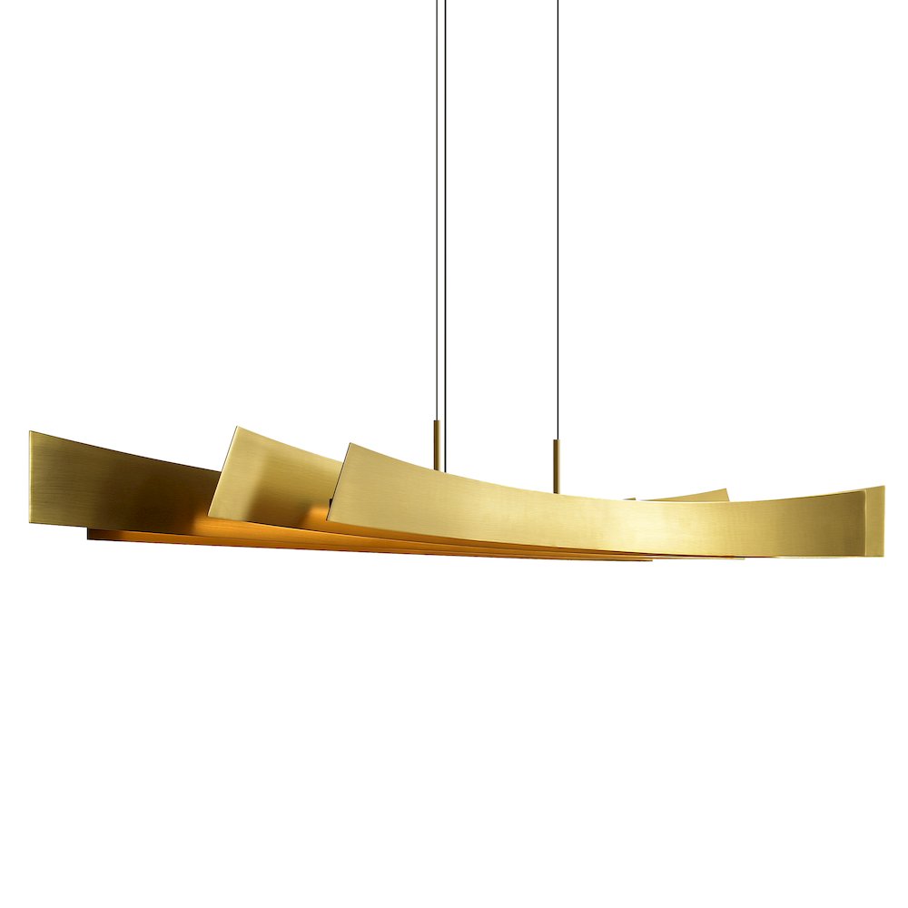 Integrated LED Brass Island/Pool Table Light. Picture 4