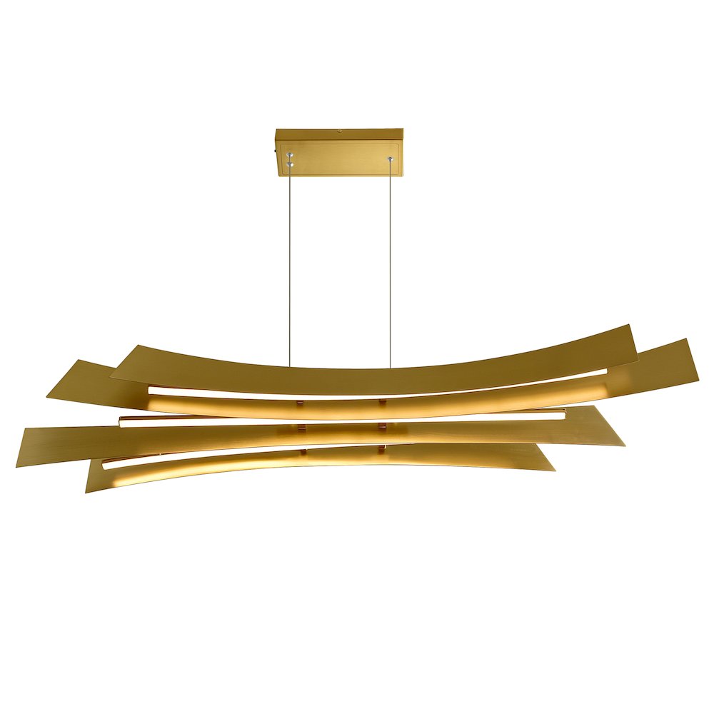 Integrated LED Brass Island/Pool Table Light. Picture 2
