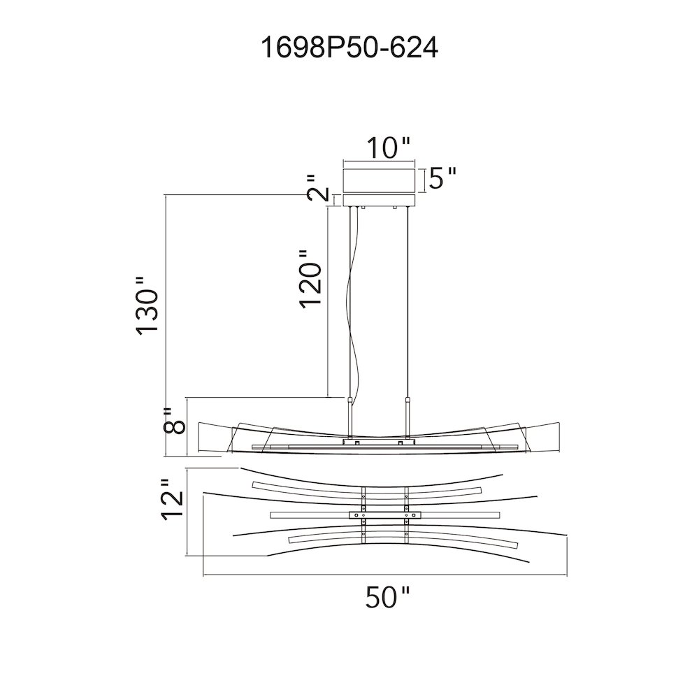Integrated LED Brass Island/Pool Table Light. Picture 6