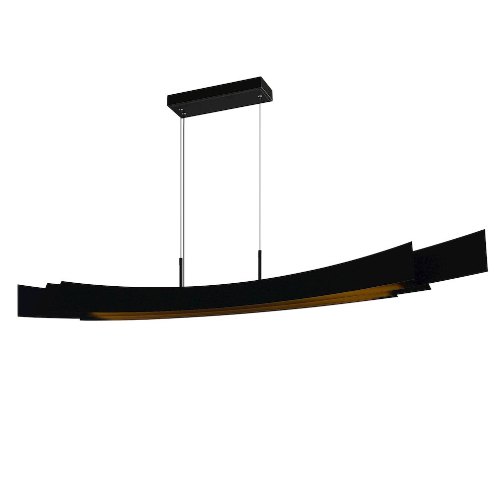 Candora Integrated LED Black Island/Pool Table Light. Picture 2