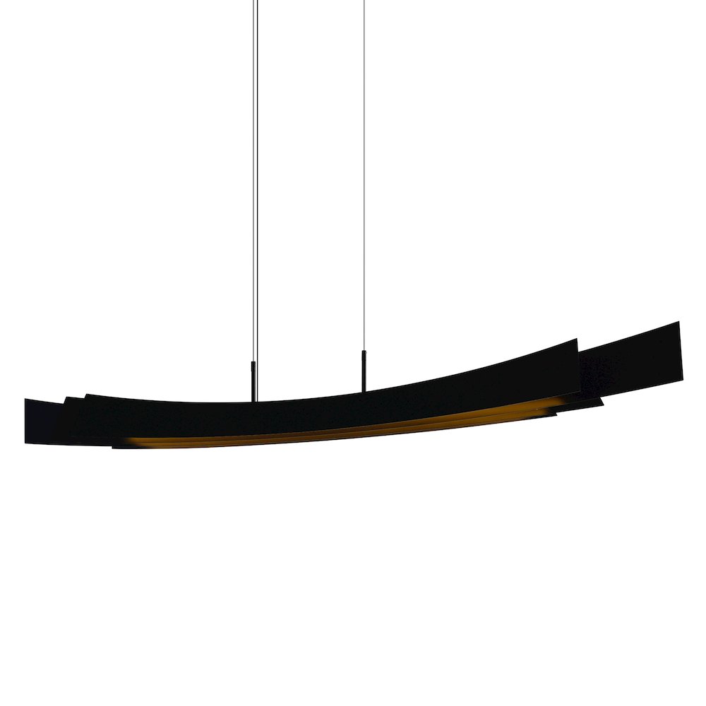 Candora Integrated LED Black Island/Pool Table Light. Picture 4
