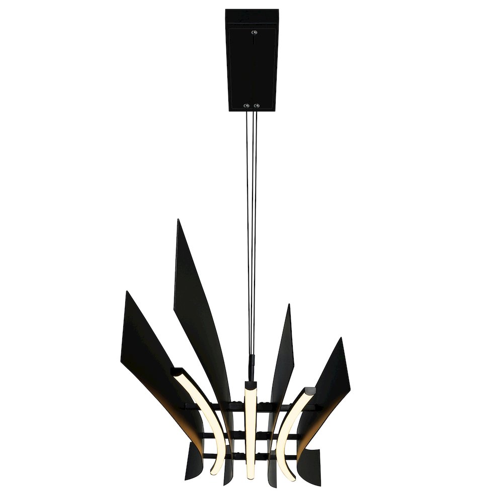 Candora Integrated LED Black Island/Pool Table Light. Picture 3