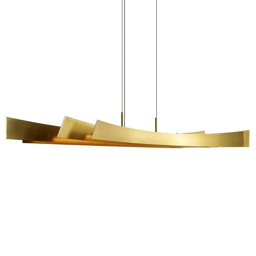 Integrated LED Brass Island/Pool Table Light. Picture 2