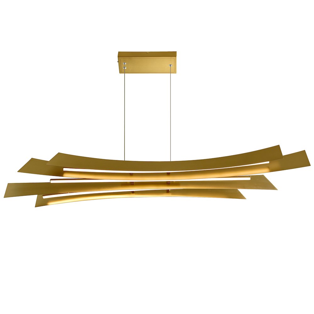 Integrated LED Brass Island/Pool Table Light. Picture 3