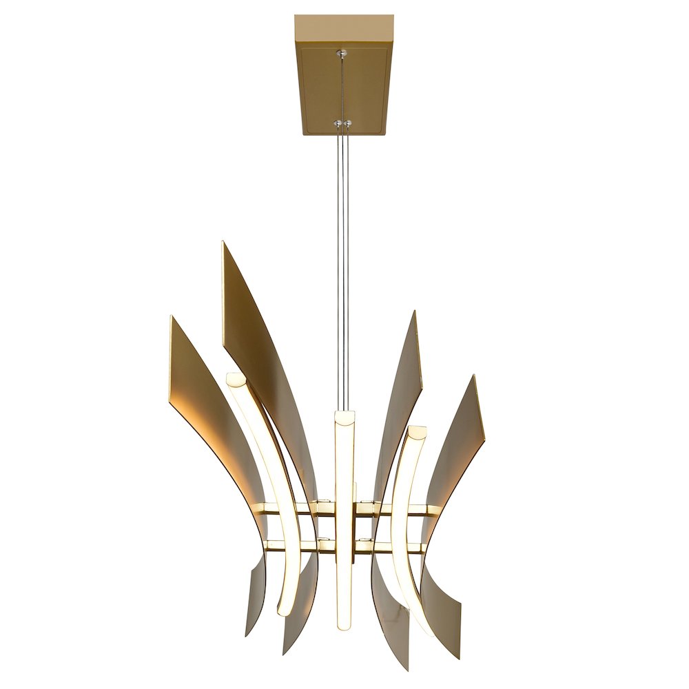 Integrated LED Brass Island/Pool Table Light. Picture 4